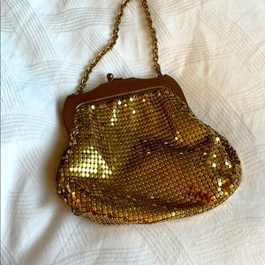 Vintage Gold Mesh Change Purse